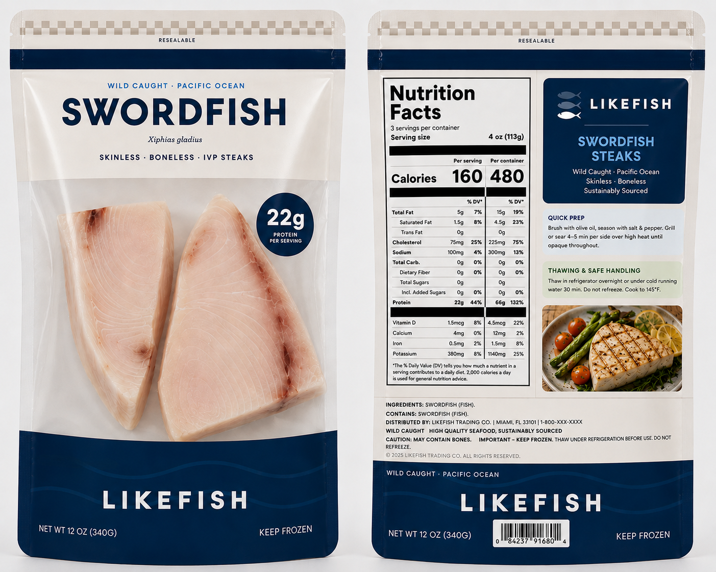 Swordfish packaging